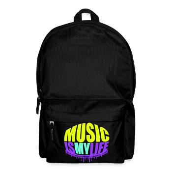 La musique est ma vie Musique La vie Amour Dire Graffiti - Sac à dos - noir - Devant