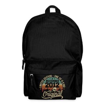 Retro November - November 2012 Geburtstagsgeschenk - Rucksack - Schwarz - Vorne