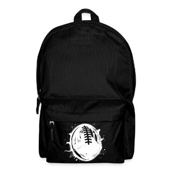 American Football Ball Drawing - Backpack - black - Front