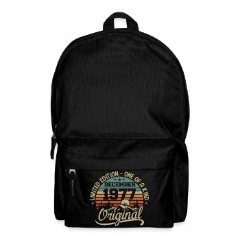 Original 48th Anniversary Gift, December 1977 - Backpack - black - Front
