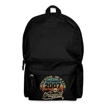 Ursprüngliches Geschenk zum 18. Geburtstag, Dezember 2007 - Rucksack - Schwarz - Vorne