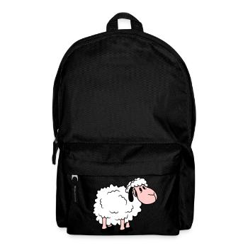 Sheep Baby Stands Cute Cute Lamb Child Cool Comic - Backpack - black - Front