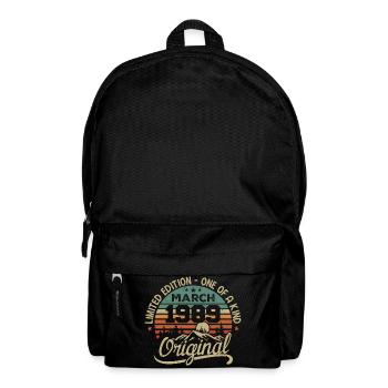 Original March 1989 Birthday Gift March 1989 - Backpack - black - Front