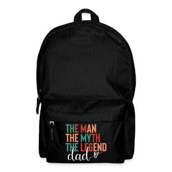 Dad - The Man, The Myth, The Legend - Backpack - black - Front