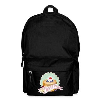 Charmantes Pancake-Motiv mit Sahne und Beeren - Rucksack - Schwarz - Vorne
