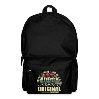 october 1968 - gift for his 57th birthday october - Backpack - black - Front