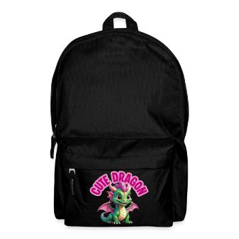 Niedlicher Drache - Rucksack - Schwarz - Vorne