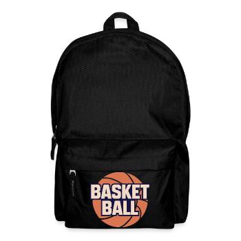 Design de ballon de basket dynamique - Sac à dos - noir - Devant