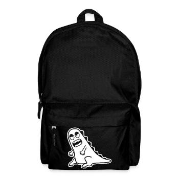 Dino Grrr – T-Rex, Nerd & Comic Style - Backpack - black - Front