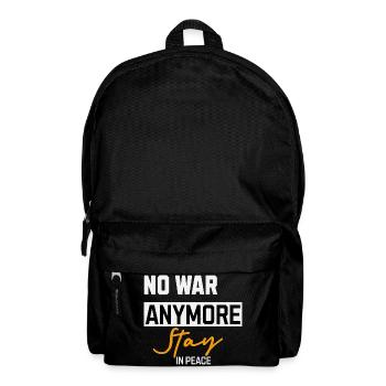 Plus de guerre Restez en paix - Sac à dos - noir - Devant