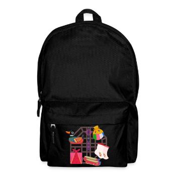Korean Tradition – Mandarin Duck & Symbols - Backpack - black - Front