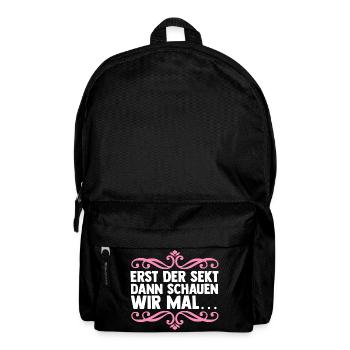 Enterrement de vie de garçon Équipe Mariée Enterrement de vie de jeune fille - Sac à dos - noir - Devant