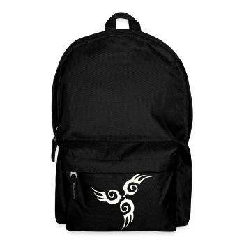 Tatouage de silhouette d’aile tribale - Sac à dos - noir - Devant