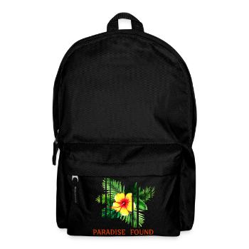 Tropisches Hibiskusparadies gefunden - Rucksack - Schwarz - Vorne