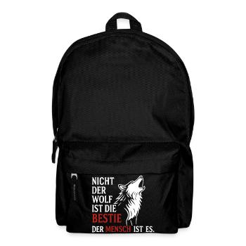 CoolesWolfs design with saying - Backpack - black - Front