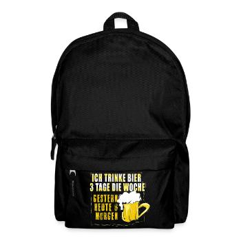 Amateurs de bière Dicton de bière Buveurs de bière Alcool - Sac à dos - noir - Devant