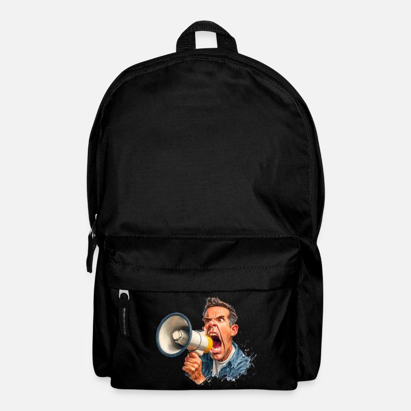 Appel fort avec mégaphone - Sac à dos - noir