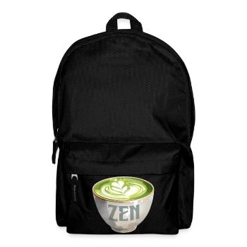 Zen Matcha Latte Watercolour - Backpack - black - Front