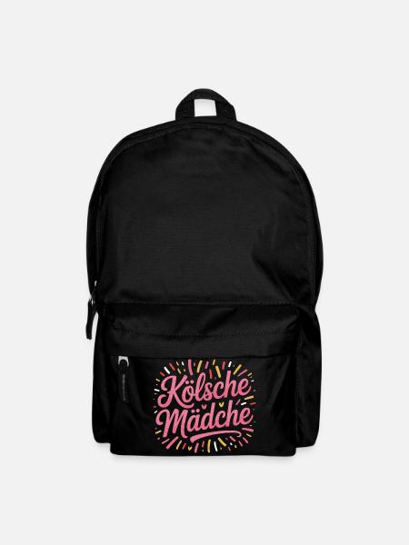 Kölsche Mädche Karneval Köln Kölle Kölsch Mädchen - Rucksack - Schwarz