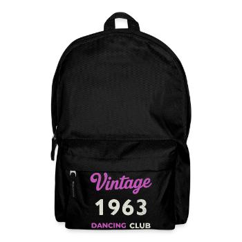 Vintage 1963 – Année de naissance rétro du Dancing Club - Sac à dos - noir - Devant