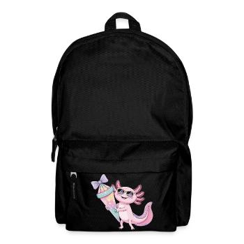 Pink Axolotl Eiscreme Party - Backpack - black - Front