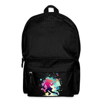 Lacrosse, Joueuse de crosse Femme, Graphique Lacrosse - Sac à dos - noir - Devant