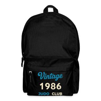 Vintage 1986 Judo Club Retro Birth Year Gift - Backpack - black - Front