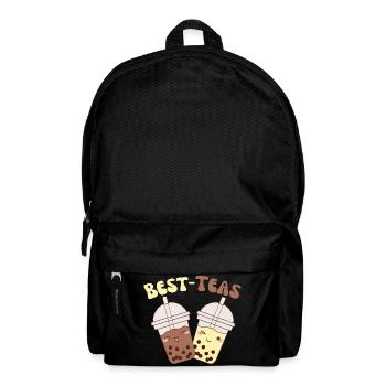 Best Teas cute kawaii bubble tea boba tea - Backpack - black - Front
