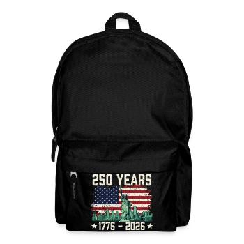 250 Jahre Amerika 1776 bis 2026 Patriotische USA - Rucksack - Schwarz - Vorne