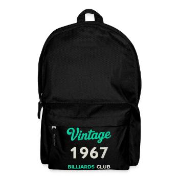 Vintage 1967 – Billiards Club Retro Birth Year - Backpack - black - Front