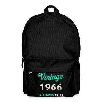 Vintage 1966 – Billiards Club Retro Birth Year - Backpack - black - Front