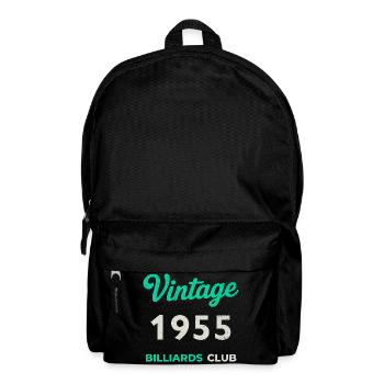 Vintage 1955 – Billiards Club Retro Birth Year - Backpack - black - Front