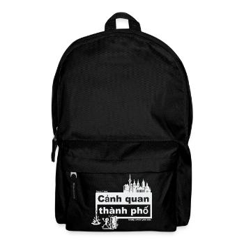 Stadtbild - vietnamesisch - ready when you are - Rucksack - Schwarz - Vorne