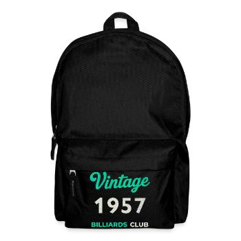 Vintage 1957 – Billiards Club Retro Year of Birth - Backpack - black - Front