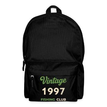 Vintage 1997 – Fishing Club Retro Geburtsjahr - Rucksack - Schwarz - Vorne