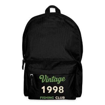 Vintage 1998 – Fishing Club Retro Birth Year - Backpack - black - Front