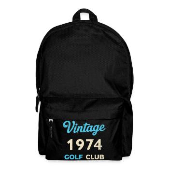 Vintage 1974 Golf Club Retro Geburtsjahr Geschenk - Rucksack - Schwarz - Vorne