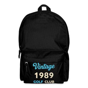 Vintage 1989 Golf Club Retro Geburtsjahr Geschenk - Rucksack - Schwarz - Vorne