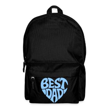 Best Dad Heart Design - Backpack - black - Front