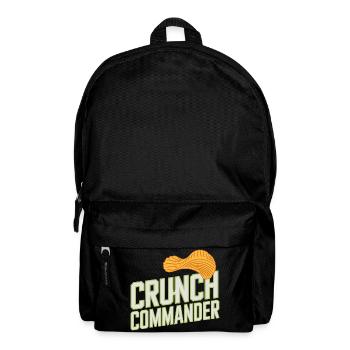  Crunch Commander Knabber Chips Fan Snack - Rucksack - Schwarz - Vorne