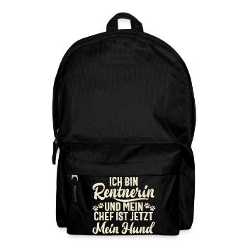 Je suis retraité et mon patron est ma grand-mère chienne - Sac à dos - noir - Devant