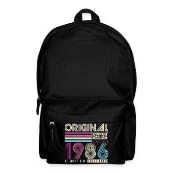 1986 Vintage 40th Birthday Retro Gift - Backpack - black - Front