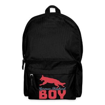 Schäferhund Junge - Rucksack - Schwarz - Vorne