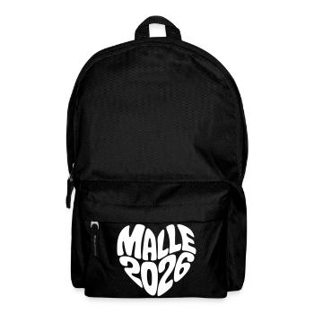 Malle 2026 Herz - Rucksack - Schwarz - Vorne