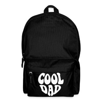 Cool Dad Heart Logo – Anpassbare Farbe - Rucksack - Schwarz - Vorne