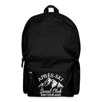 Après Ski Social Club Switzerland Skiing - Backpack - black - Front