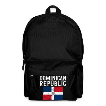 Dominican Republic Flag Souvenir - Backpack - black - Front
