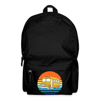 Schulbus Busfahrer Schulbusfahrer - Rucksack - Schwarz - Vorne