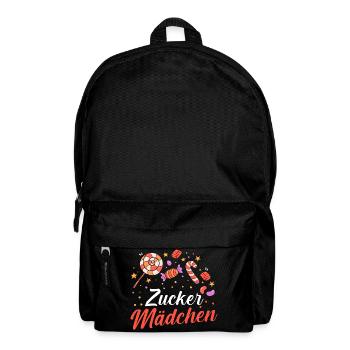 Süschigkeiten Naschkatze Süßes Mädchen - Rucksack - Schwarz - Vorne