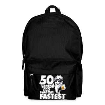 Il y a 50 ans, l’anniversaire le plus rapide et drôle - Sac à dos - noir - Devant